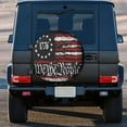 thumbnail image 3 of Vintage America American Flag Spare Tire Cover Weatherproof Wheel Protectors Dust-Proof Sun Protection Wheel Tire Covers Universal Fit for Truck SUV RV Camper Trailer Car Accessories, 3 of 10