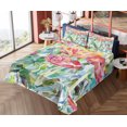 thumbnail image 4 of Ambesonne Colorful Fitted & Top Sheet Set with Shams, Summer Spring, Multicolor, 4 of 5