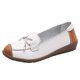 thumbnail image 1 of Zapatos Casuales de las Mujeres Suaves de Cuero Falso Deslizamiento Superior en Mochilas Cómodos Zapatos Planos de la Sola Plana de las Mujeres, 1 of 9