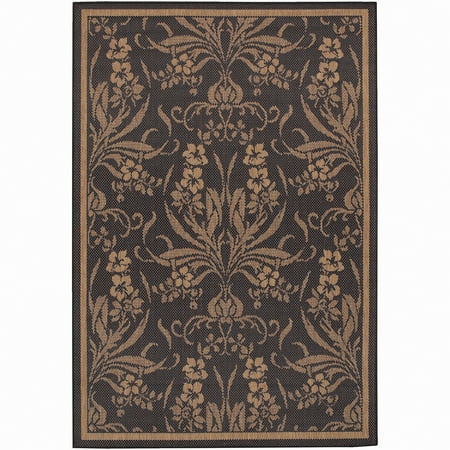 Couristan Recife Garden Cottage Rug, Black/Cocoa