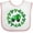 White and Pink, variant on Inktastic St Patricks Day Shamrock Truck Boys Baby Bib