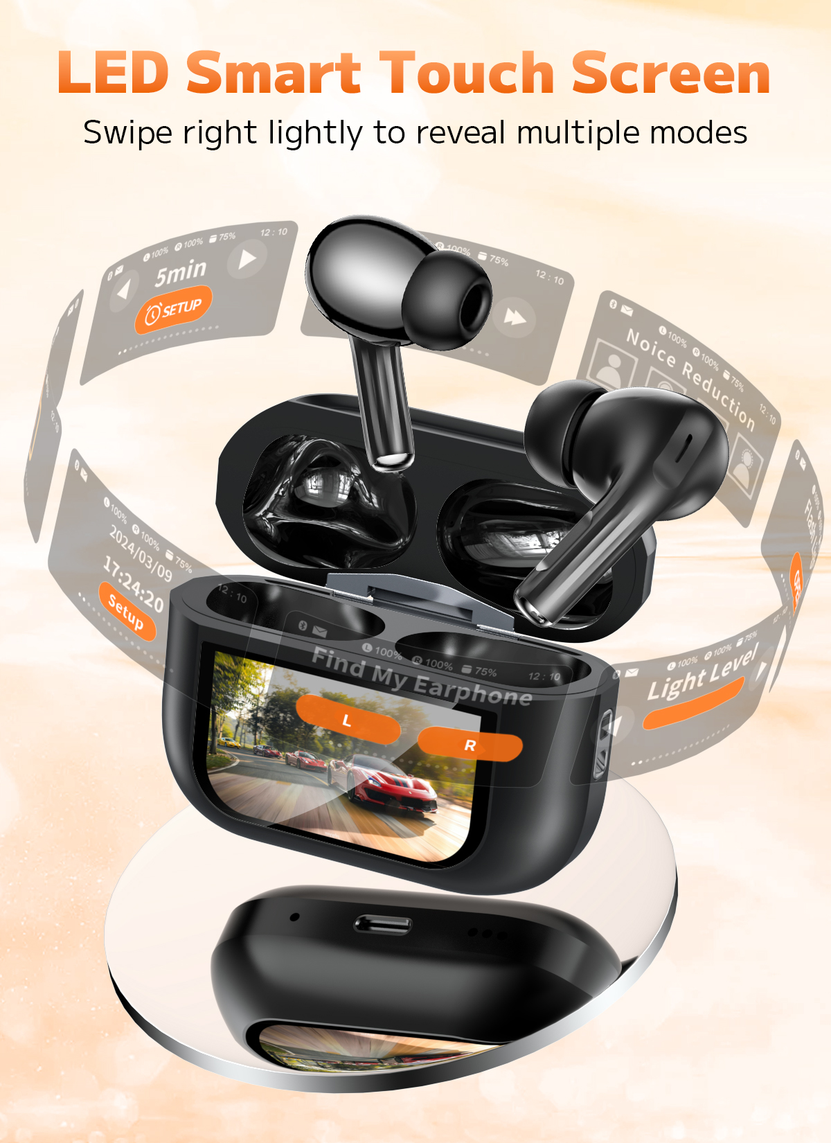 Trigiz T20 Wireless Earbuds, Bluetooth 5.4, 50H Playtime photo 8