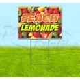 thumbnail image 1 of Peach Lemonade (18" x 24") Yard Sign, Includes Metal Step Stake, 1 of 6