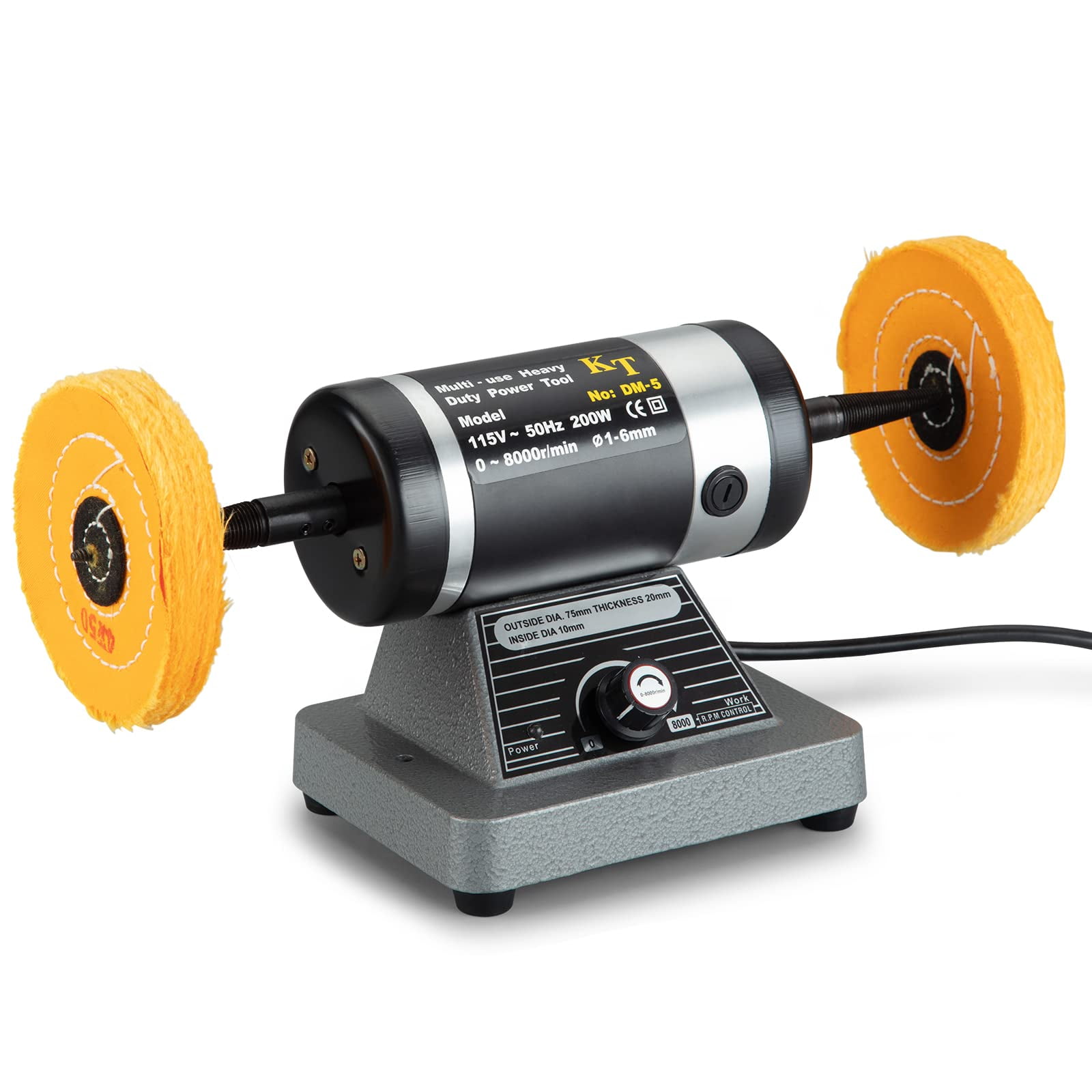 GymChoice Bench Buffer Polisher, Jewelry Polisher, [Heavy Duty