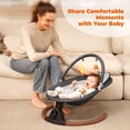 thumbnail image 4 of Babyeap Baby Swing for Infants, Electric Swing with 5 Swing Speeds and 10 Lullabies, Gray, 4 of 15