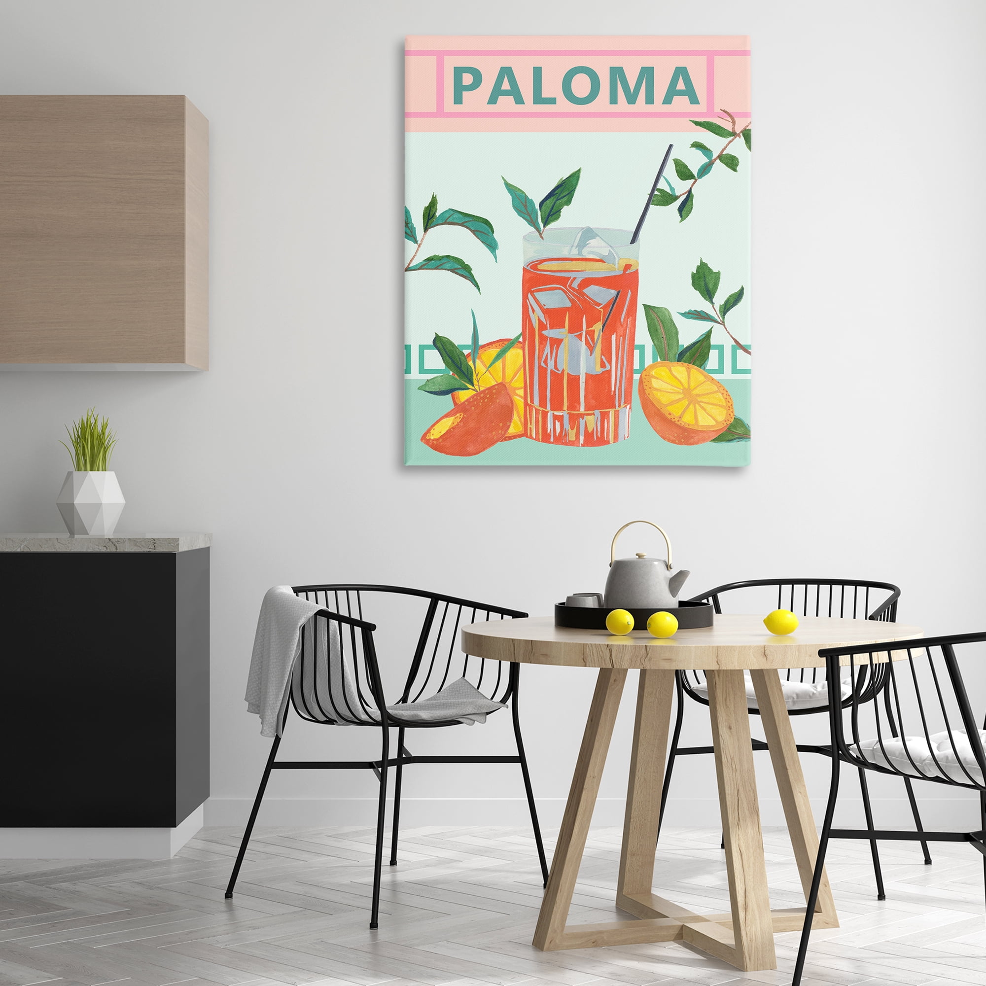 Stupell Industries Paloma Tropical Cocktail Food & Beverage Painting Wrapped Canvas Art Print Wall Art, 36 x 48
