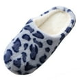 thumbnail image 3 of Women's Fuzzy Fleece House Comfort Slippers, Furry Faux Fur Lined Bedroom Shoes, Cozy Indoor Slide, 3 of 5