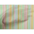 thumbnail image 3 of oneOone Tissu en Coton Cambric Multicolore Rayé Décor Tissu Imprimé BTY 56 Pouces de Large, 3 of 3
