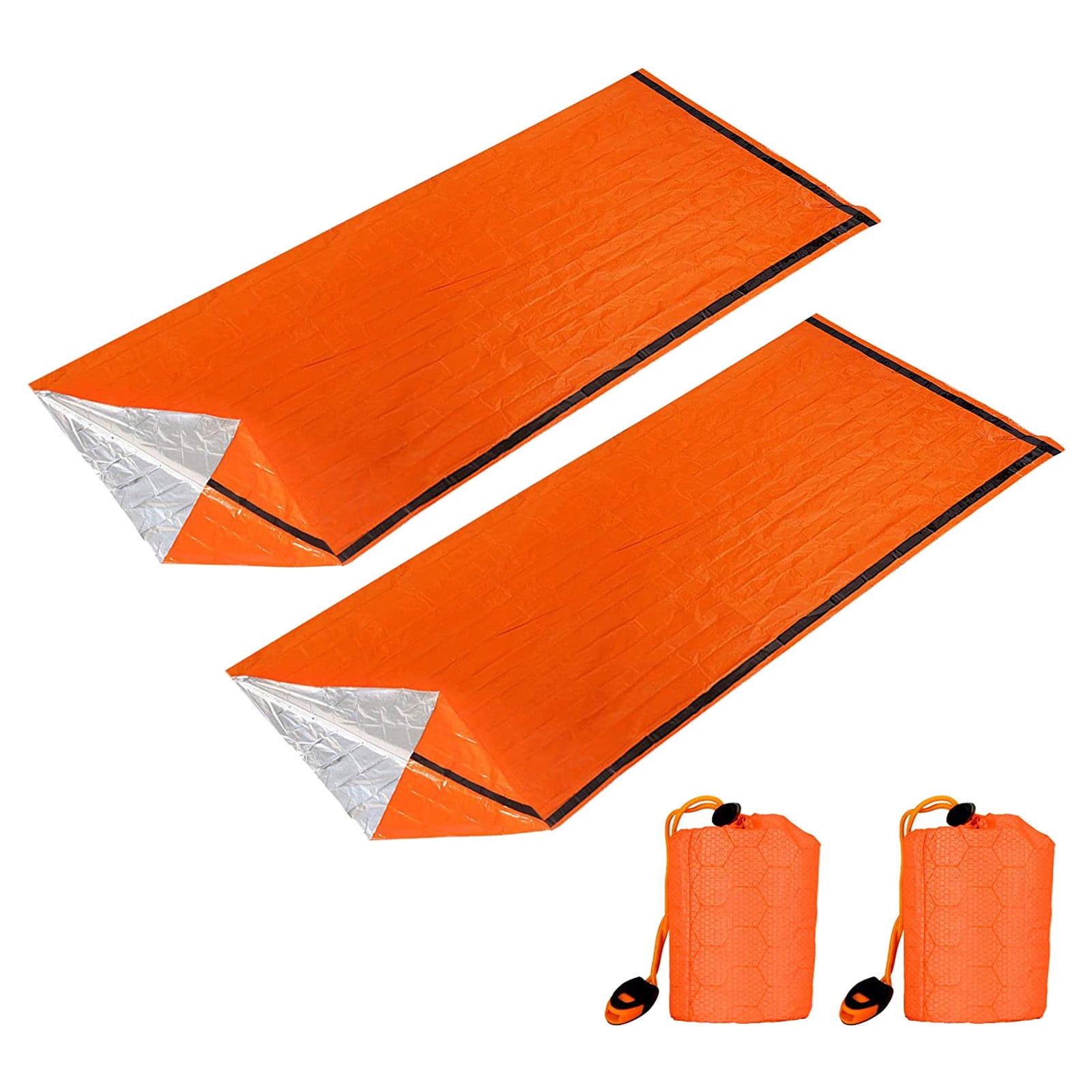 Details about   Outdoor Emergency Sleeping Bag Thermal Waterproof Survival Travel Camping Q1I8 