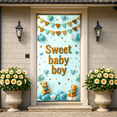 thumbnail image 6 of LUUFILx Sweet Baby Boy Backdrop Banner with Cute Teddy Bears Hearts Stars for Baby Shower Nursery Photography Props Decorations Party Supplies Background, 6 of 6