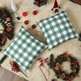 thumbnail image 5 of 2 Pcs Checkered Throw Pillow Covers, 18 x18 inch Square Buffalo Plaid Throw Pillow Cases, 5 of 5