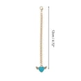 thumbnail image 2 of Unique Bargains 1 Pc Angel Heart Wings Cup Chain Water Cup Pendant Blue Alloy, 2 of 5