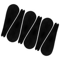 Worgeous  6 Pcs Flocked Hanger Shoulder Rest Suit Clothes Hangers Non-slip Black