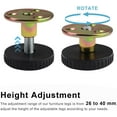 thumbnail image 3 of Patas Regulables Para Muebles, 4 Piezas 27–40 mm Patas Regulables, Patas Muebles, Atornillado o Autoadhesivo, Mesas, Armarios y Patas de Sofás, 3 of 5