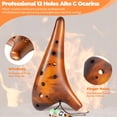 thumbnail image 3 of Ocarina Ohuhu Alto C de 12 Agujeros en Cerámica con Cancionero, 3 of 9