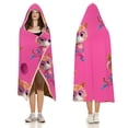 thumbnail image 4 of Super Kitties Cloak Hooded Blanket Soft Wearable Blanket Hoodie Throw Cape for Couch Kids Adults 60"x80", 4 of 8