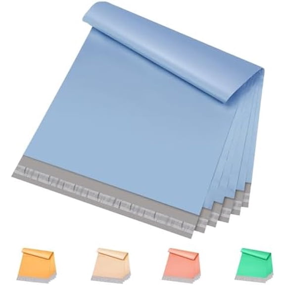 Poly Mailers 12x15.5 200 Pack, Medium Size Shipping Bags for Clothing, Strong Adhesive Mailing Bags, Tear-Proof Shipping Envelopes for Small Business, Boutique, Postal Bags Poly Bags in Blue