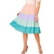 thumbnail image 1 of Falda escalonada elegante de gasa de verano con cintura elástica para mujer Rosa S, 1 of 6