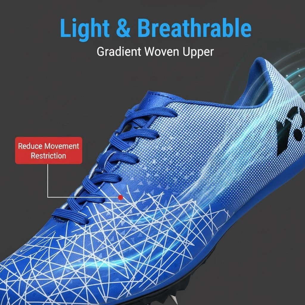 Track Spike Sprint Running Shoes, Lightweight Track and Field Shoes for Men and Women