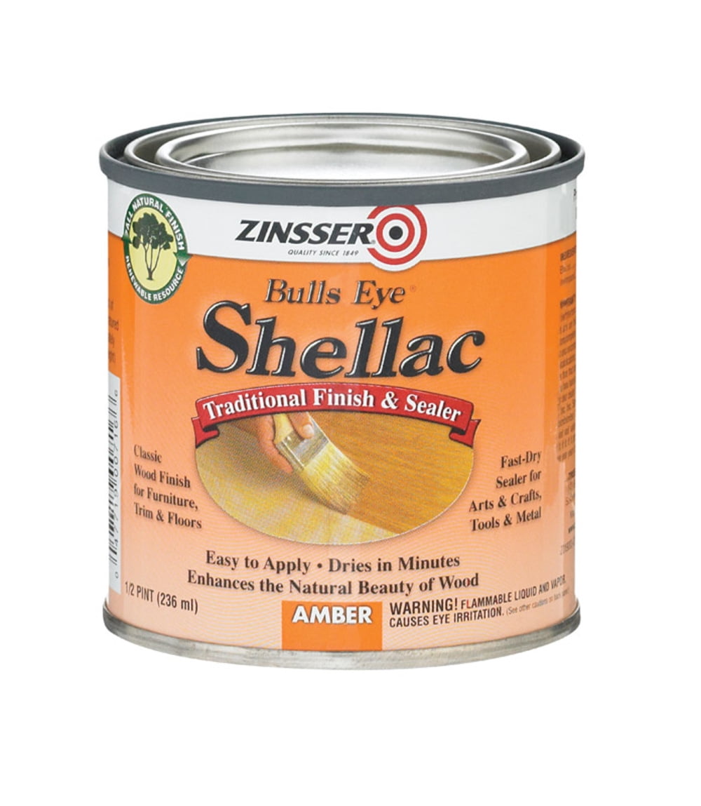 Zinsser Bulls Eye Amber Shellac Finish and Sealer 0.5 pt. Case Of 1