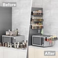 thumbnail image 7 of Magnetic Spice Rack for Refrigerator, 4 Pack Magnetic Shelf, Fridge Magnet Organizer with Moveable 8 Hooks, Magnetic Fridge Shelf for Kitchen Organization and Storage (4 Pack), 7 of 7
