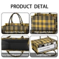thumbnail image 4 of Large Capacity Tote Bag,Yellow Black and Red Checkerboard Checkered Pattern Handbag Fashion Luxury Tote Bag,15.7"x13"x 5.1" Inches,Laptop Compatible, 4 of 6