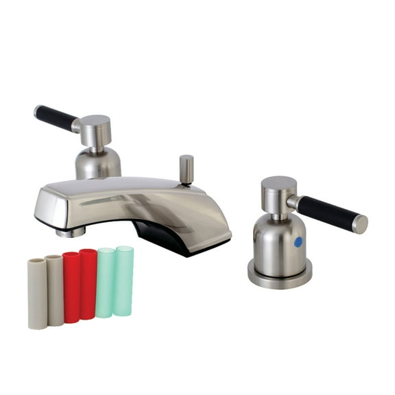 Kingston Brass KB8928DKL 8 in. Widespread Bathroom Faucet, Brushed Nickel