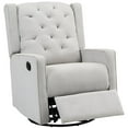 thumbnail image 4 of AFG Ava Manual Swivel Glider Recliner, Gray, 4 of 17