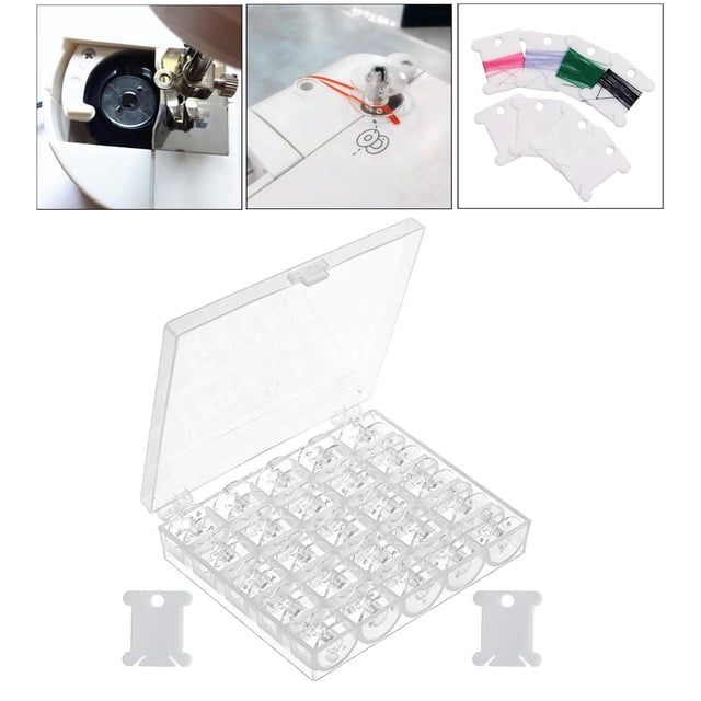 Caja de Bobina con 25 + 2 para de Coser perfecl Floss Bossins Claro