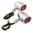 thumbnail image 2 of Clignotant Rouge pour Motocyclette Clignotants + Freinage Stop + Feux Arrière de Roulement, 2 of 7