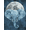 Blue Elephant and Moon, variant on Qisvanset Cute Panda Swinging on Tree Branch Canvas Wall Art, 15.75x11.81 Inches for Bedroom Living Room Nursery Kids Room Playroom