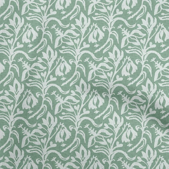 oneOone Viscose Chiffon Light Green Fabric Block Craft Projects Decor Fabric Printed By The Yard 42 Inch Wide-WK