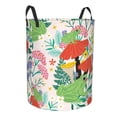 thumbnail image 2 of Balery Mushroom and Frogs Round Laundry Basket with Handles Waterproof Freestanding Laundry Hamper for Clothes Toys in the Dorm and Family-Medium, 2 of 8