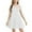 White, variant on REDARER Girls' Fit & Flare Dress with Sheer Polka Dot Mesh Yoke & Short Sleeves Formal Party Dress,10-12 Years