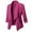 A-Hot Pink1006, variant on Womens Waterfall Lapel Blazer Ruched Sleeve Office Meeting Open Front Suit Jacket