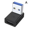 thumbnail image 1 of Adaptador USB de 90 grados, USB 3.0, USB A macho a hembra, convertidor extensor T4G5, 1 of 7