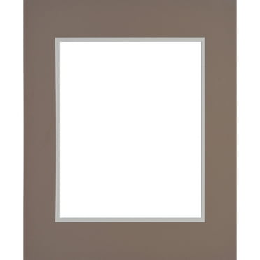 16" x 20" Tan & Ivory Double Mat with 11" x 14" Opening by Studio Décor - Acid Free Mat Board for Pictures - Documents - Certificates - Artwork - and Prints - 1 Pack