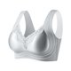 thumbnail image 1 of Sujetador Inalámbrico Ajustable de Color Sólido de Cuatro Filas de las Mujeres Ropa Interior Y Sujetadores Encaje Patchwork Empujar el Sujetador Respirable, 1 of 6