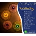 thumbnail image 3 of 12pcs Diwali Diyas - Colourful 3D Reflection Diya For Decor - Sun Shape Shadow Reflective Diyas - Reusable Navratri Lights - Multicolour, 3 of 5