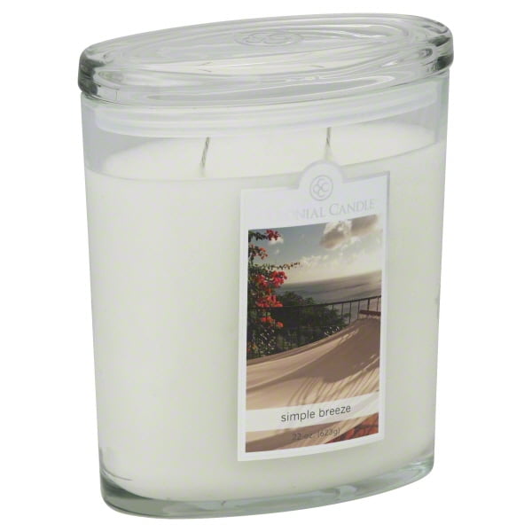 Colonial Candle TwoWick 22 Oz. Oval Jar Simple Breeze