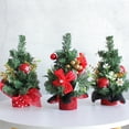 thumbnail image 4 of Kripyery Mini Christmas Tree Desktop Decoration Vibrant Color Realistic Looking Xmas Party Scene Layout Artificial Christmas Tree Decor, 4 of 8