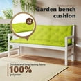 thumbnail image 5 of vidaXL Indoor/Outdoor Bench Cushions 2 pcs, Non-slip, Water-Repellent, Bright Green 78.7"x19.7"x2.8", 5 of 8