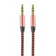 thumbnail image 2 of Línea De Sonido 1m 3.28ft 3.5mm macho a macho Jack Auto Car Audio Cable Enchufe chapado en oro, 2 of 8
