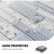 thumbnail image 4 of 10 Pieces, Adhesive Wall Tiles, Vinyl Kitchen Backsplash, Marble Wall Stickers, Blue, 30x30cm, 4 of 5