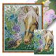 thumbnail image 1 of Kit Punto Cruz Con Caballos Y Erizos Hilo Algodón Ecológico Bordado 14CT, 1 of 9