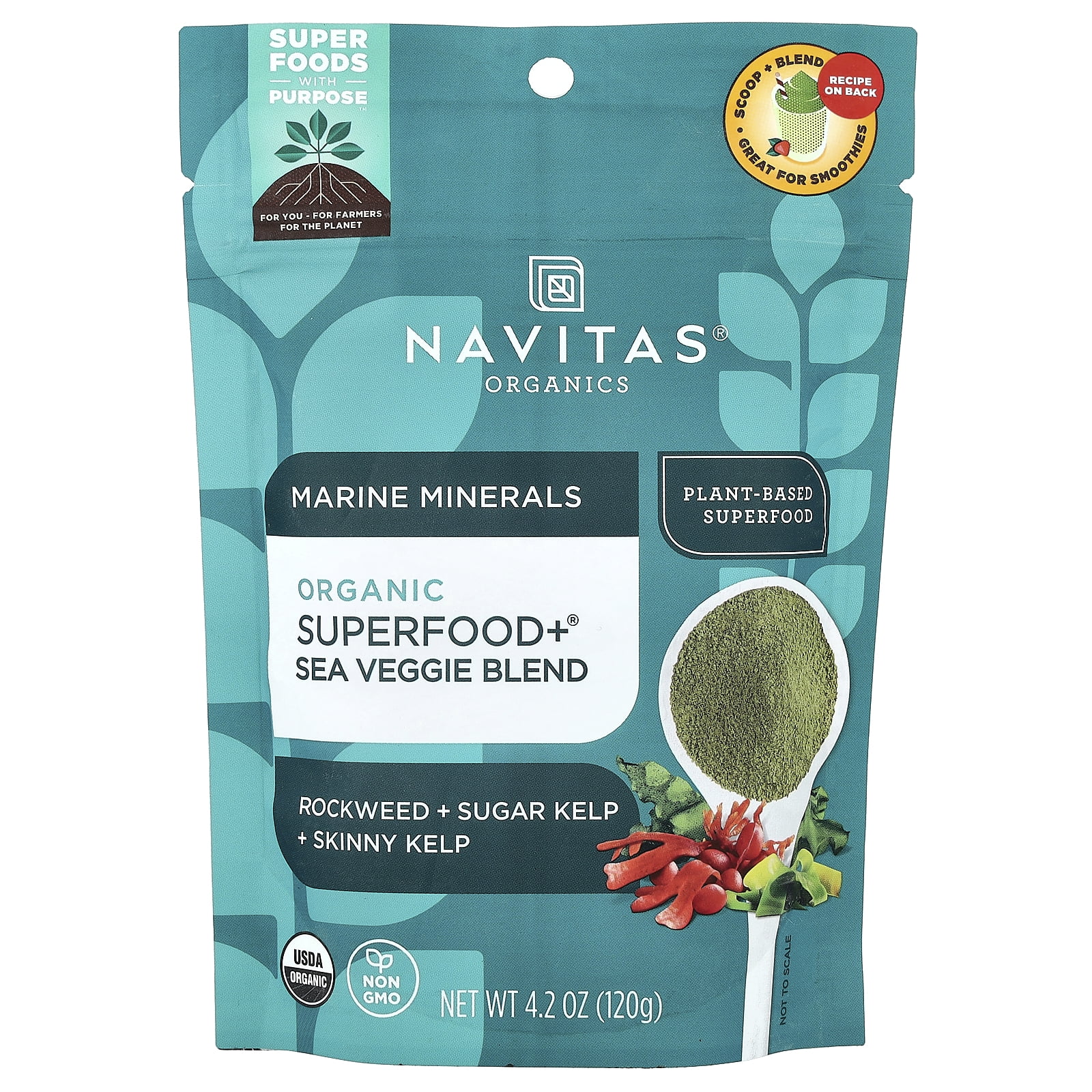 Navitas Organics Organic Superfood + Sea Veggie Blend 4.2 oz.