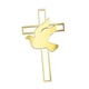 thumbnail image 4 of Adorno para tarta con forma de cruz de paloma, elegante decoración decorativa de acrílico dorado para tartas. Estilo C, 4 of 9