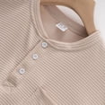 thumbnail image 4 of Lmueinov Men's Waffle Long Sleeve Shirts Plus Size Crew Neck Casual Tops with Pocket Loose Fit Basic Pullover Tees for Men Fall Daily Office Outfits, 4 of 6