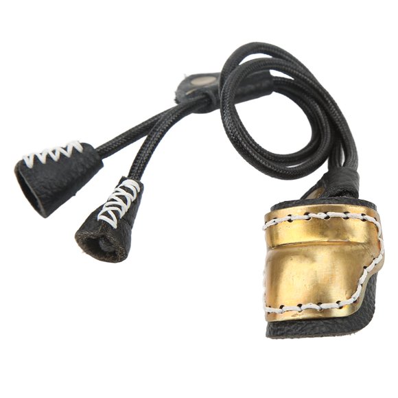 Protecteur de Protection des Doigts de Tir à l'Arc, Ergonomique Boucle Pratique Élastique Léger Protecteur de Doigt de Tir à l'Arc Réglable pour Arc Traditionnel Noir
