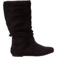 thumbnail image 2 of Journee Collection Womens Chely Faux Suede Mid-Calf Boots Black 8 Medium (B,M), 2 of 5